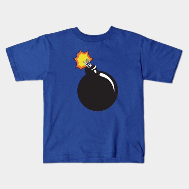 Duh Bomb Kids T-Shirt by Wjsmith89